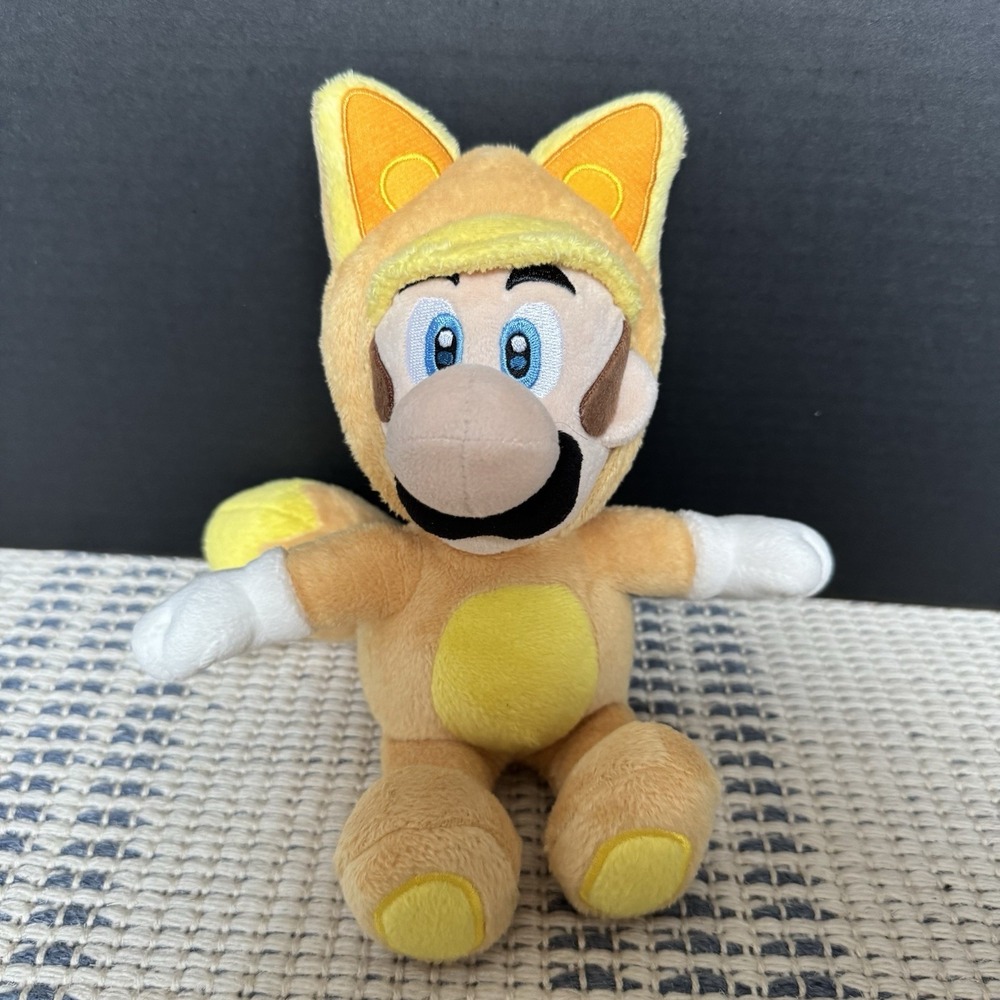 Super Mario Kitsune Fox Luigi, 9" - Little Buddy Plush